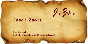 Jasch Zsolt névjegykártya